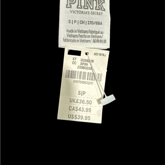 Victoria's Secret PINK Black Logo Side Stripe Leggings (Size S) - Picture 4 of 4